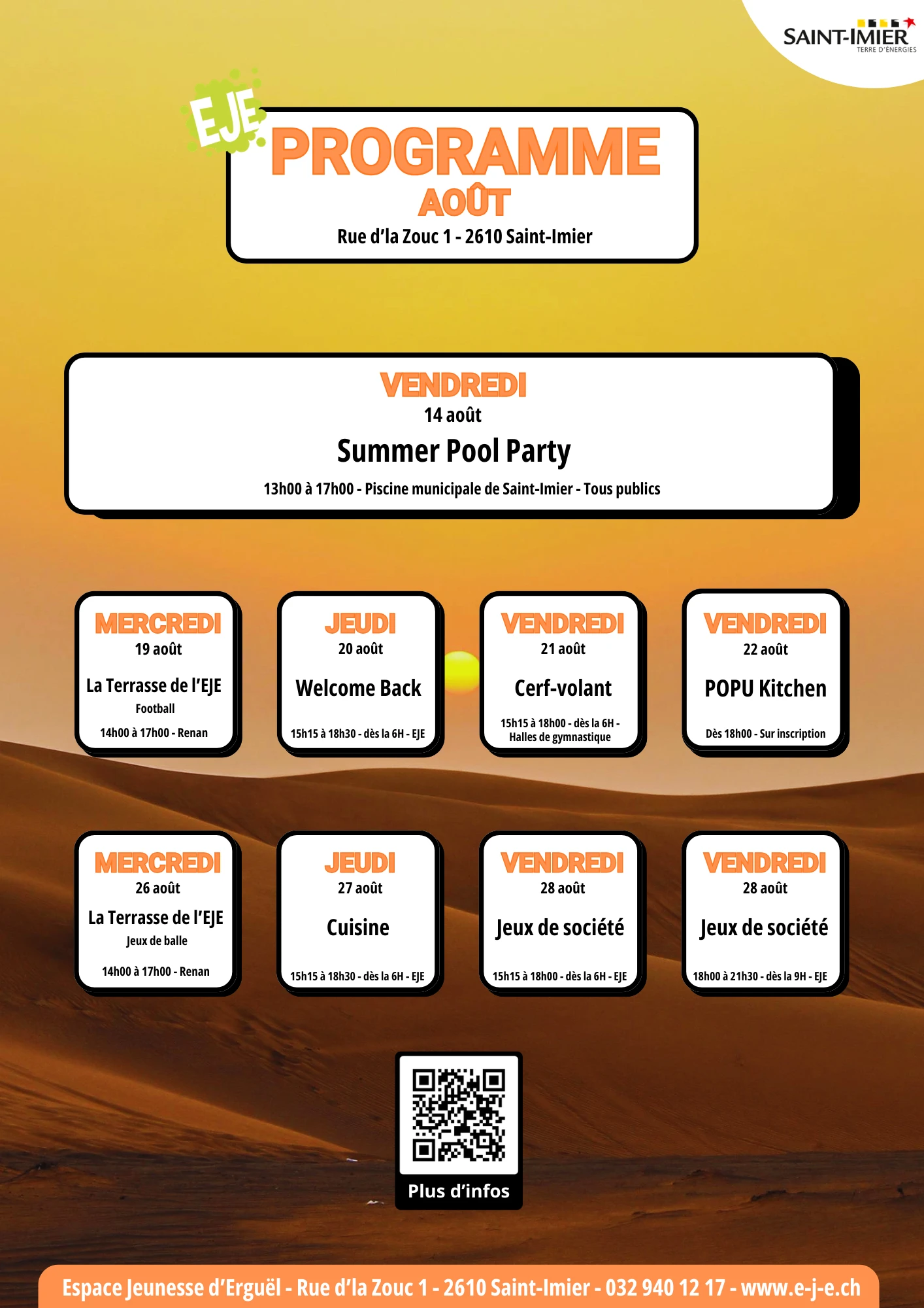 Programme août