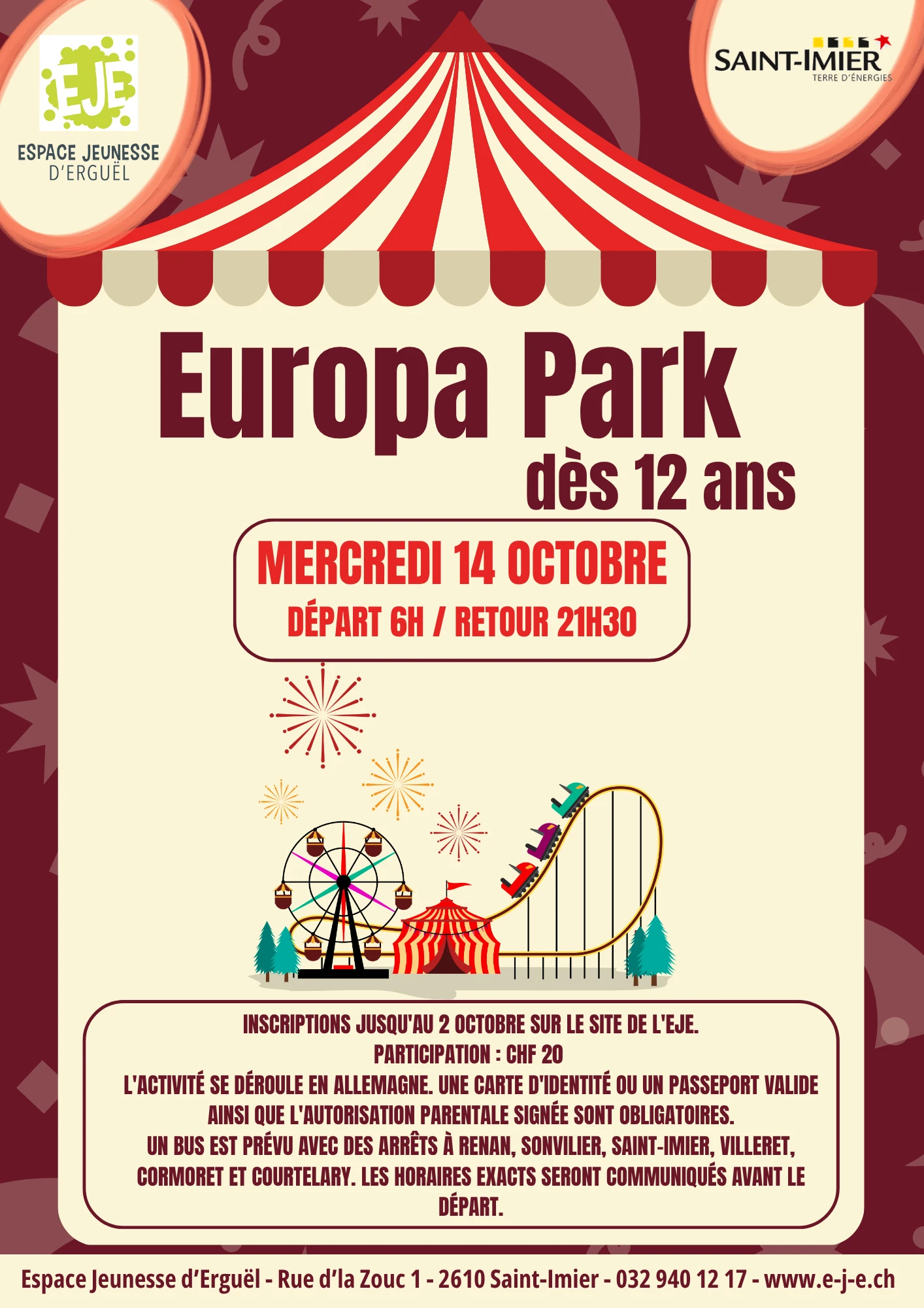 Inscription Europa Park